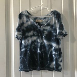 Hollister Blue Tie Dye Tee